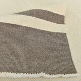 Kilim Gray Beige Ethnic Pattern Vintage Kilim Rug, 282x395Cm