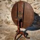 Antique Georgian tilt-top oak table from around 1800 – Round tripod side table 80 cm