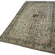 Handwoven overdyed turkish 1970s 163 cm x 265 cm grey carpet
