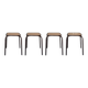 4 tabourets Mullca indus, atelier, école époque vintage