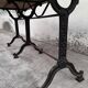 Table de bistrot en fonte 1900 1m50