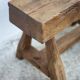 Vintage stool, wooden stool, antique stool, plant stand, small bench