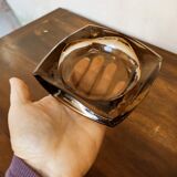 Smoked glass ashtray