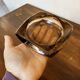 Smoked glass ashtray