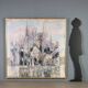 Contemporary painting signed Attilio Rossi, oil on canvas, 1980s.