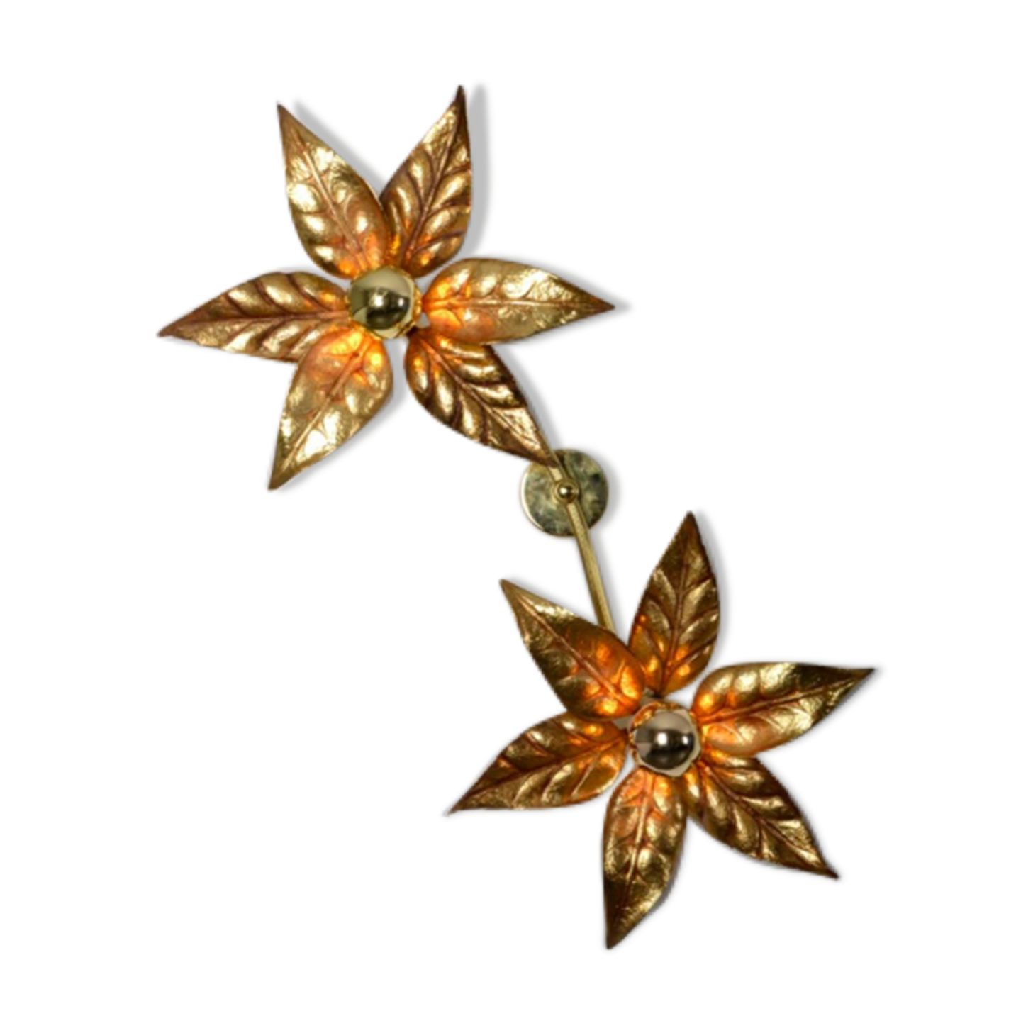 Willy Daro double wall sconce 1970