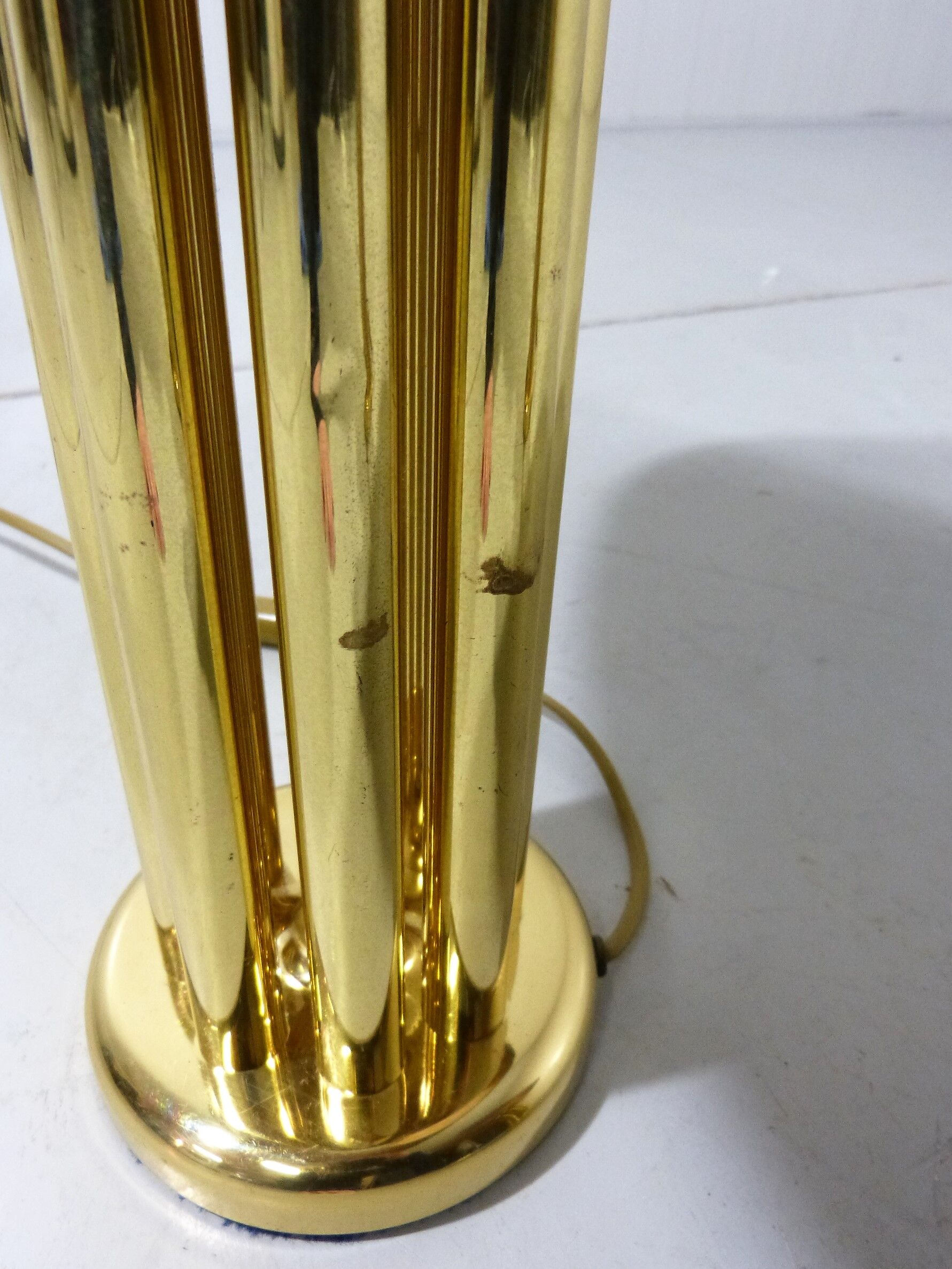 Brass table lamps, set of 2, 1960’s
