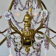 Lustre italien opaline rose