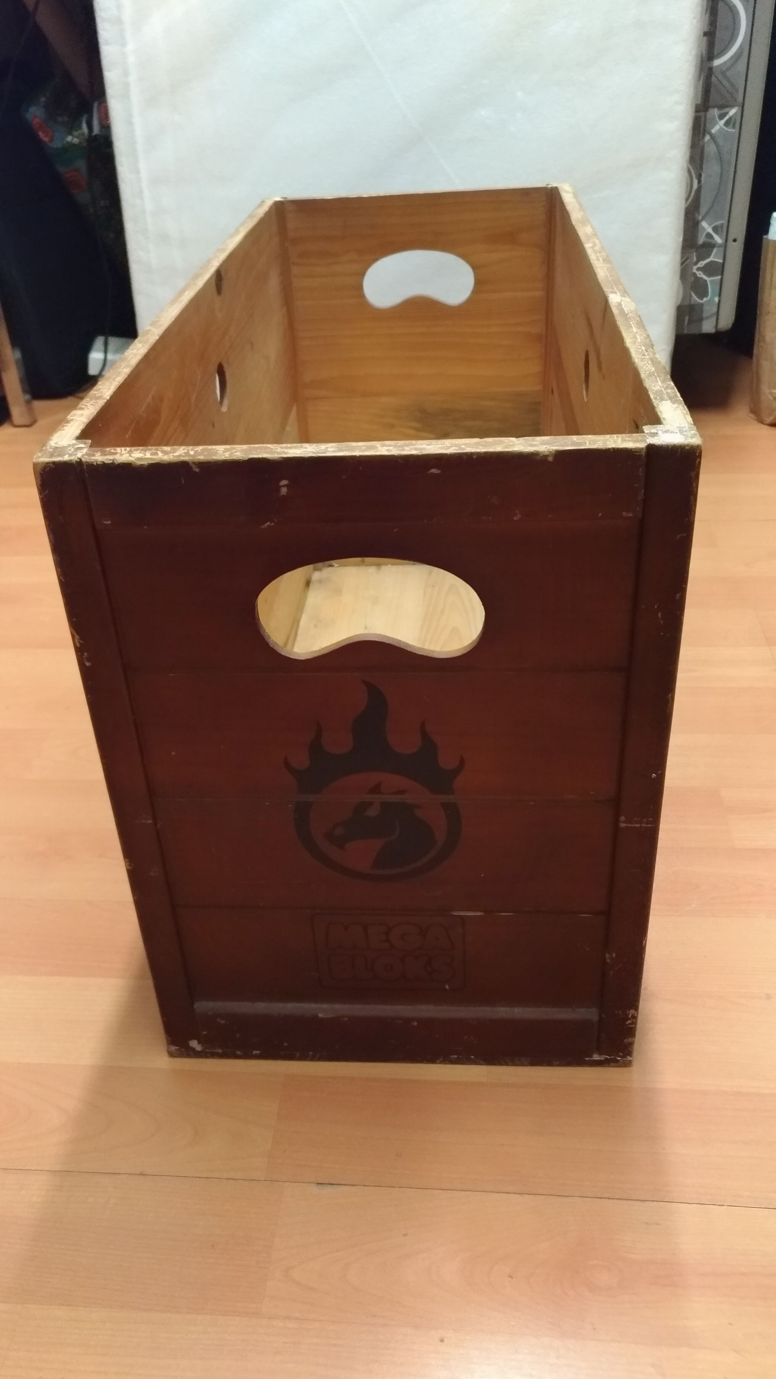 Mega bloks inc wooden crate