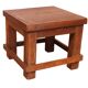 Old small Burmese teak workshop bedside table