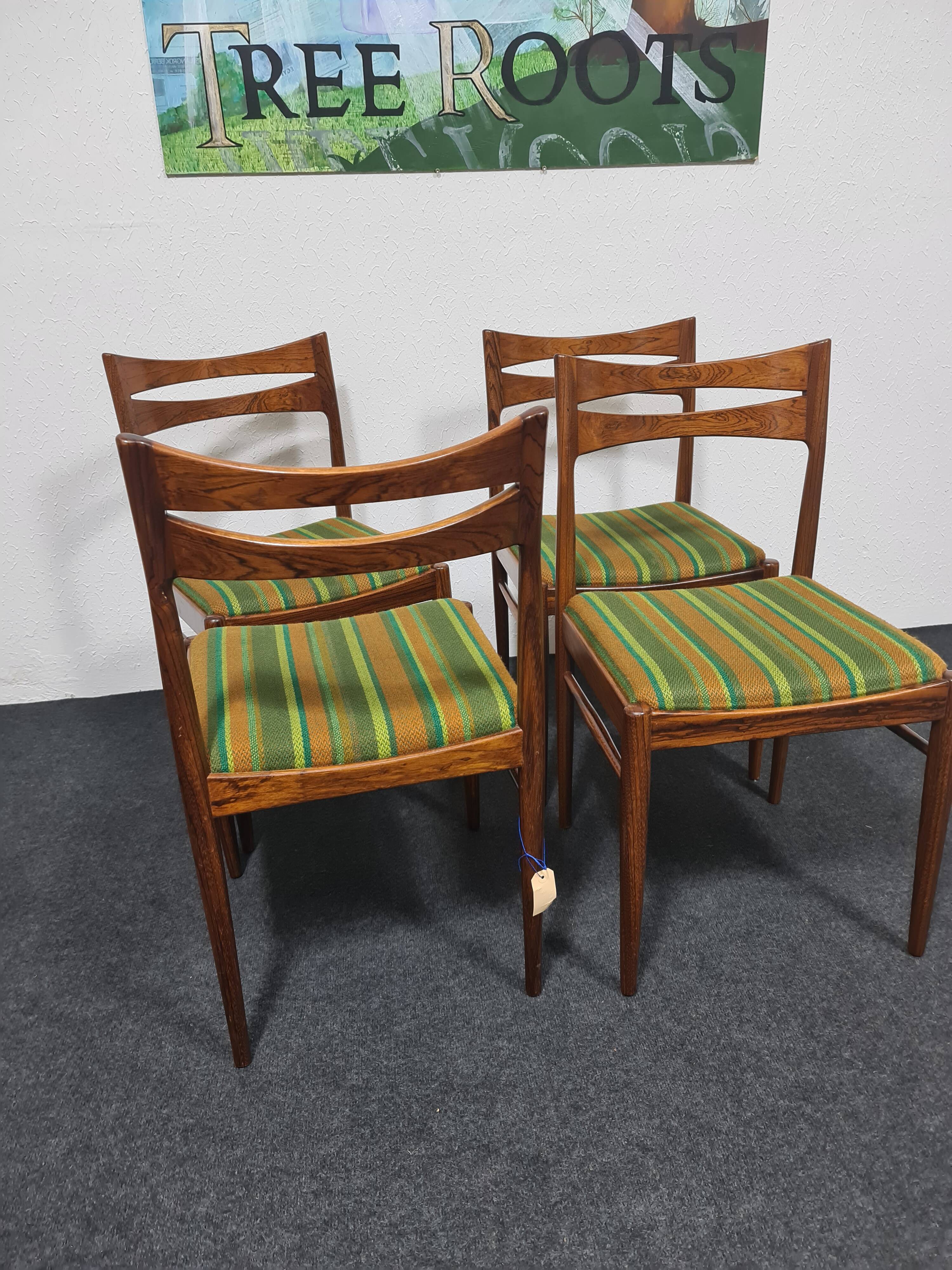 Chaises à manger en palissandre