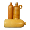 Set of 2 bottles - 1 old terracotta hot water bottle