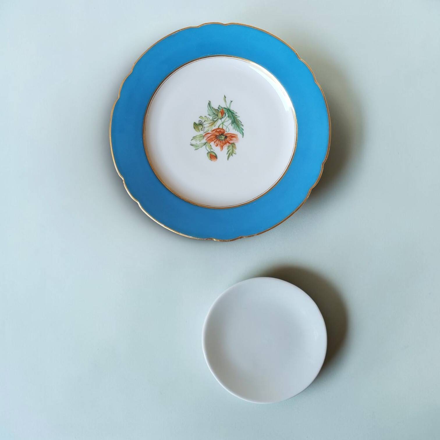 6 dessert plates in porcelain Old Paris 19th century