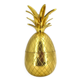Vintage brass pineapple ice bucket, 1970s