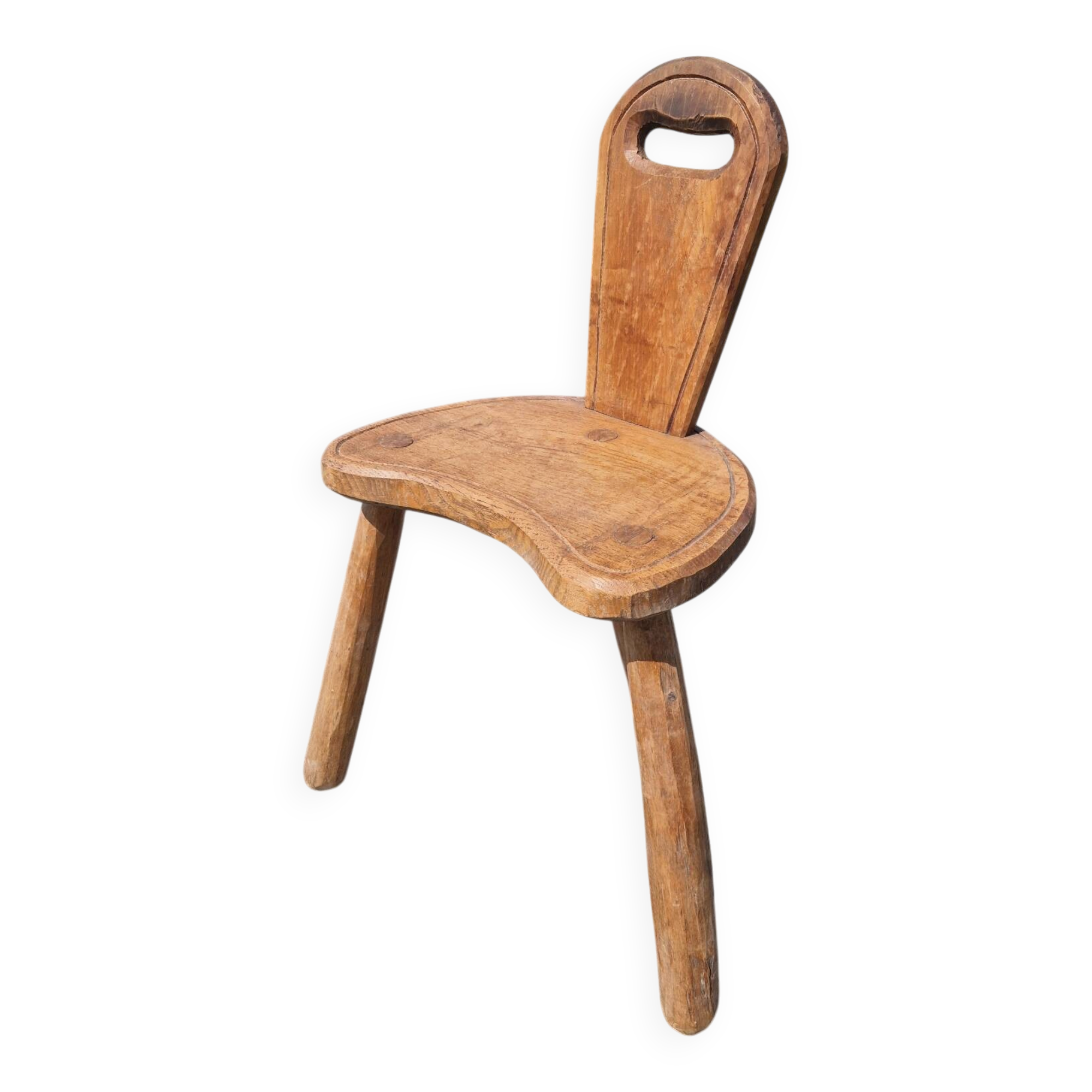 Vintage Brutalist Low Chair