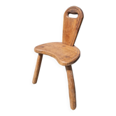 Vintage Brutalist Low Chair