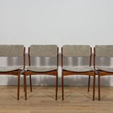 Mid-Century Model 49 Dining Chairs in Teak by Erik Buch for Odense Machine Gunning, 1960s, Set of 4