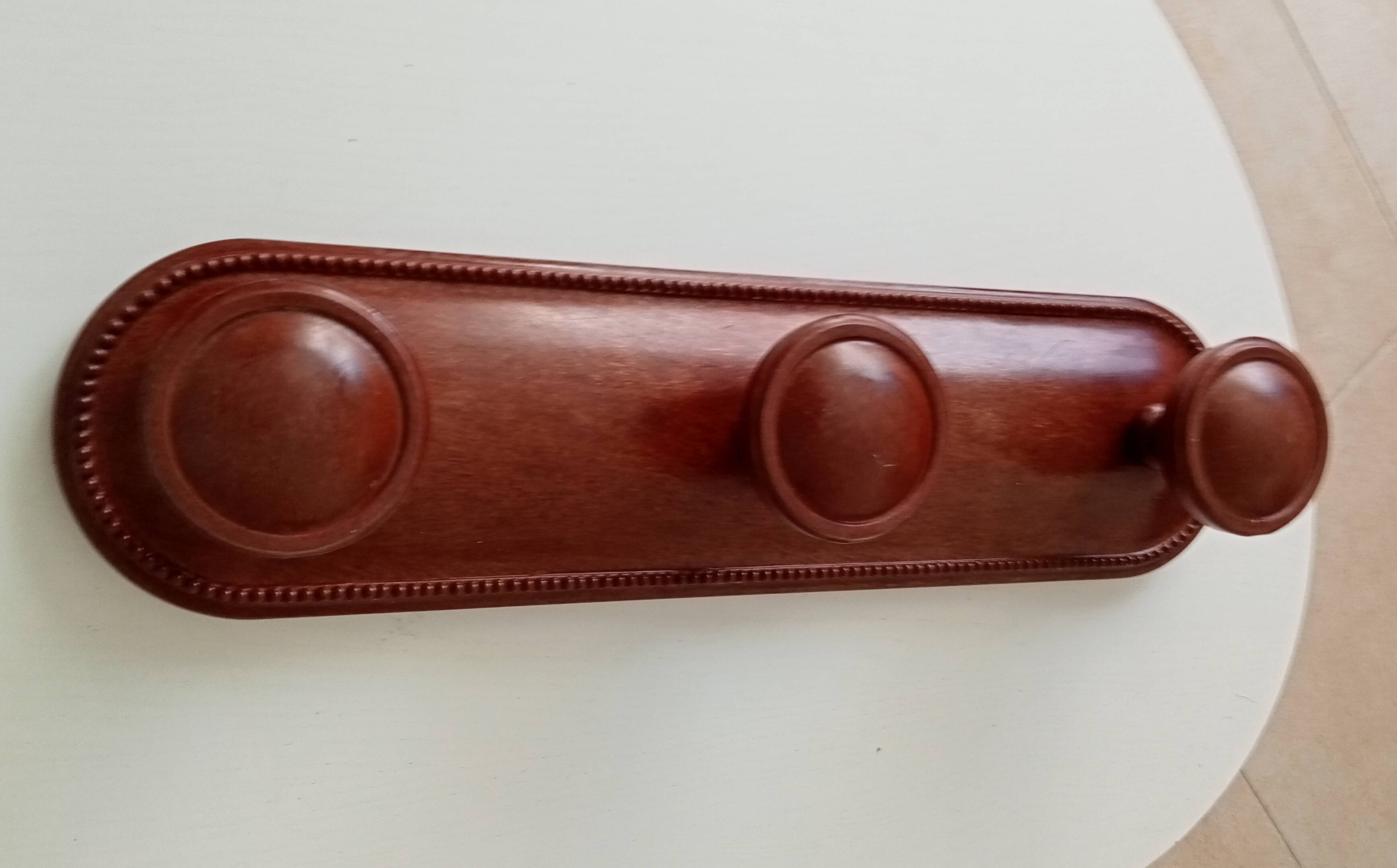 Art deco wall coat rack in bakelite 50s/60s