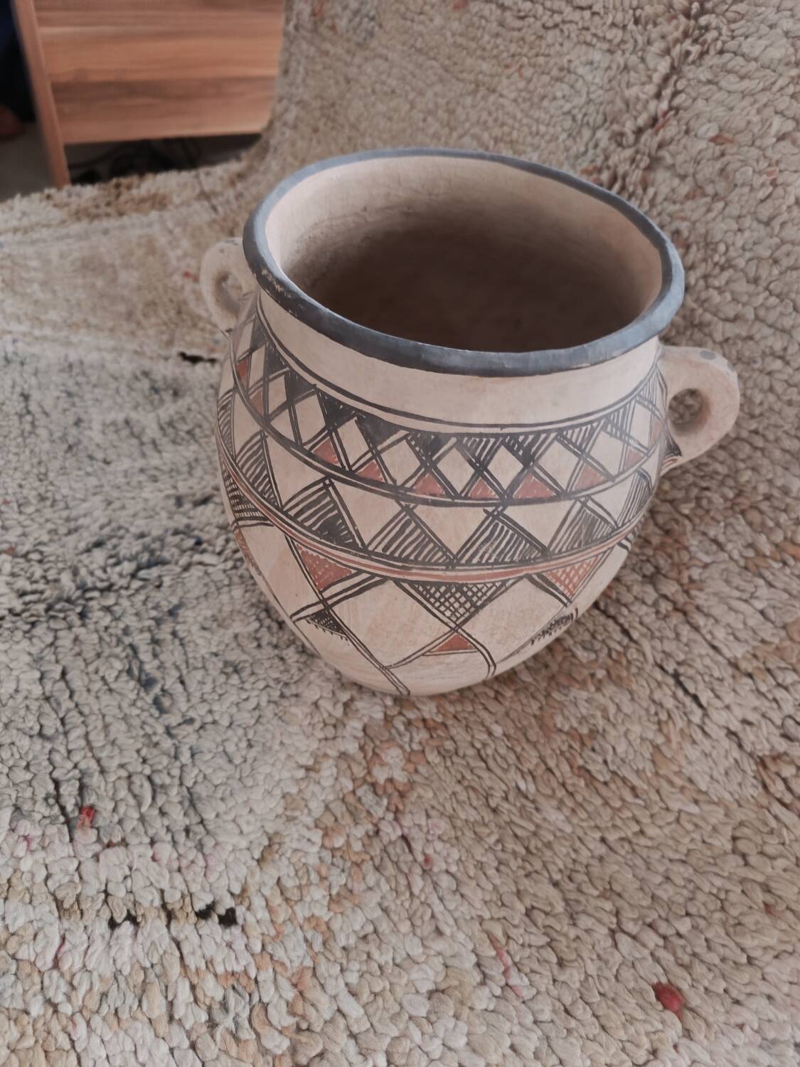 Berber pottery tribute Béni Saïd North of Morocco 31cm H