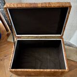 Commode chiffonnier rotin vintage 1970