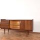 Mid-Century Polish Walnut Sideboard from Bytomskie Fabryki Mebli, 1960s.
