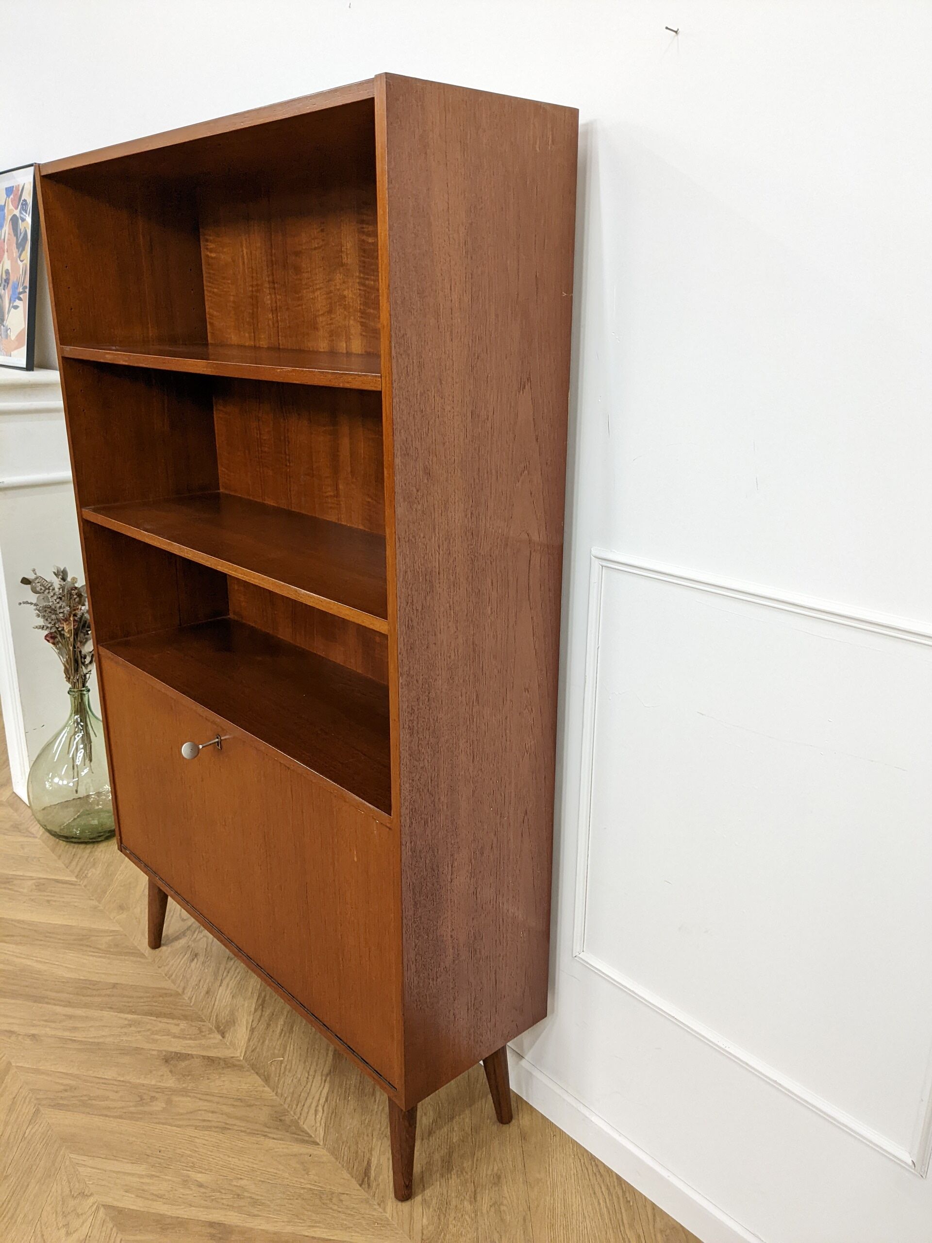 Scandinavian teak bookcase