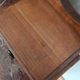 Retro cherry marble wood dressing table