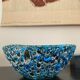 Eruptive ceramic dish from the 60s
