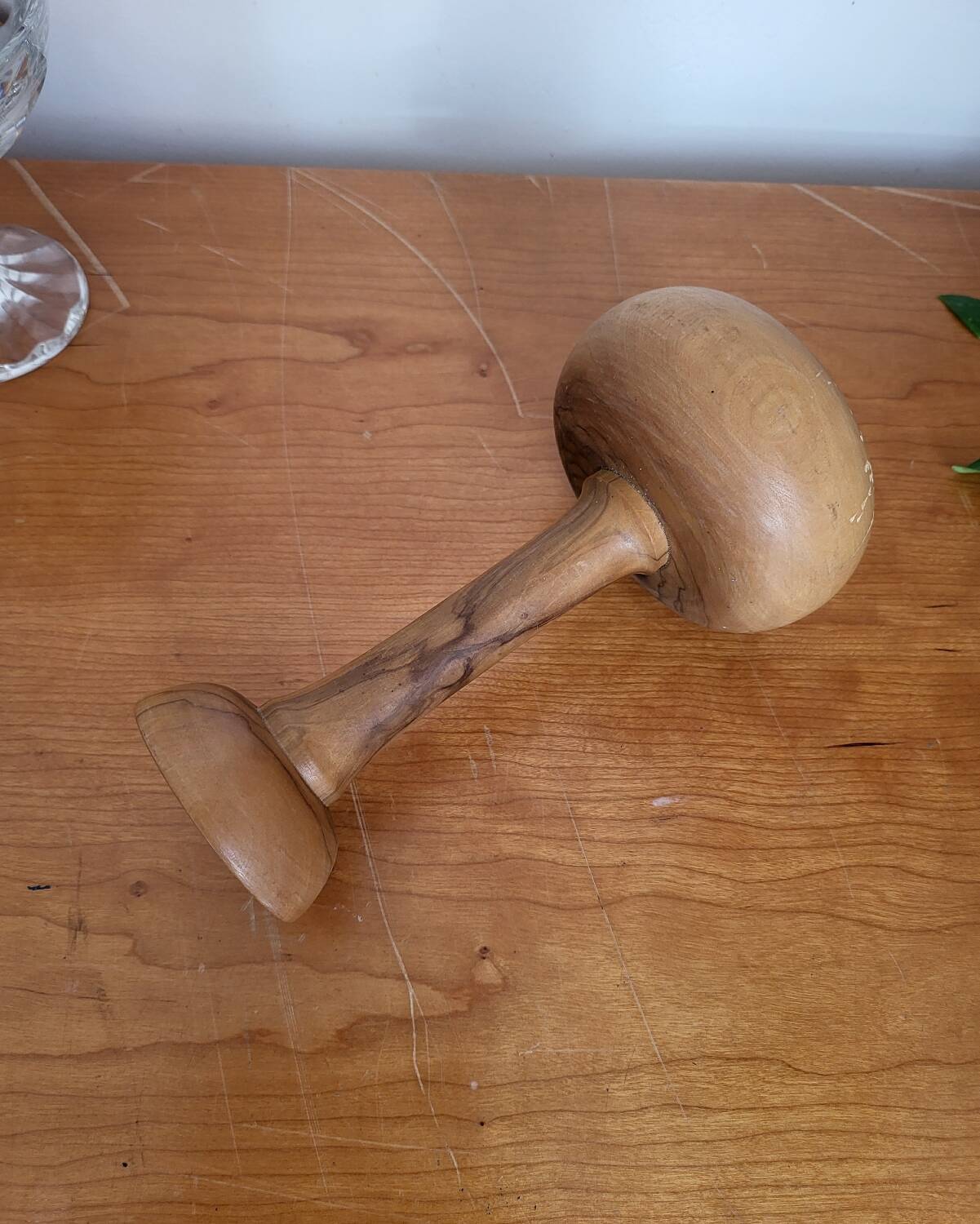 Porte chapeau en bois tourné, buis