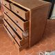 Vintage woven rattan chest of drawers — 6 drawers