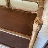 Rattan bamboo stand shelf