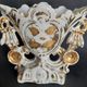 White and gold Paris porcelain bridal vase, late 19th century