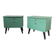 Pair of revamped 60s bedside tables