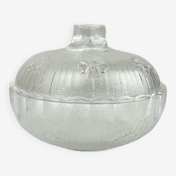 Glass sugar bowl made in Italy