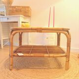 Vintage rattan coffee table