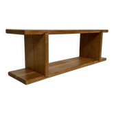 Vintage oak wall / book shelf 1970s wood minimalist design