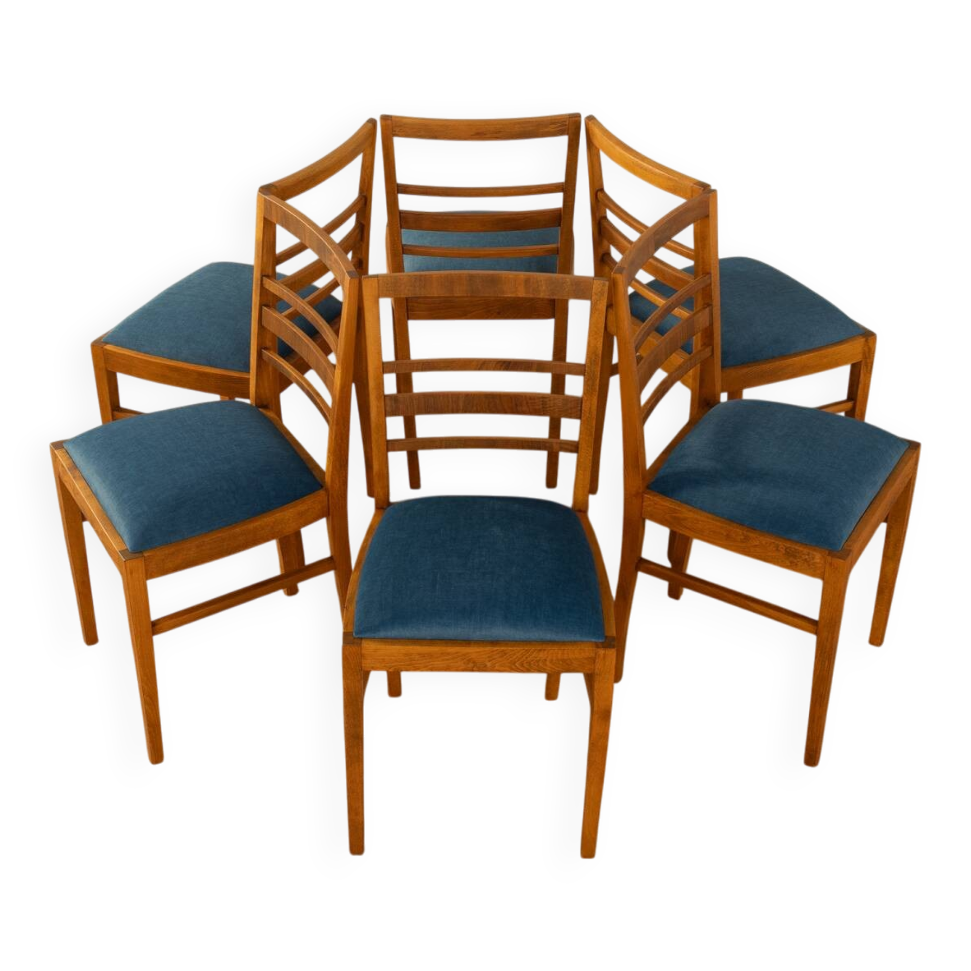 6x Art déco dining chairs