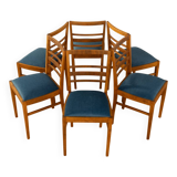 6x Art déco dining chairs