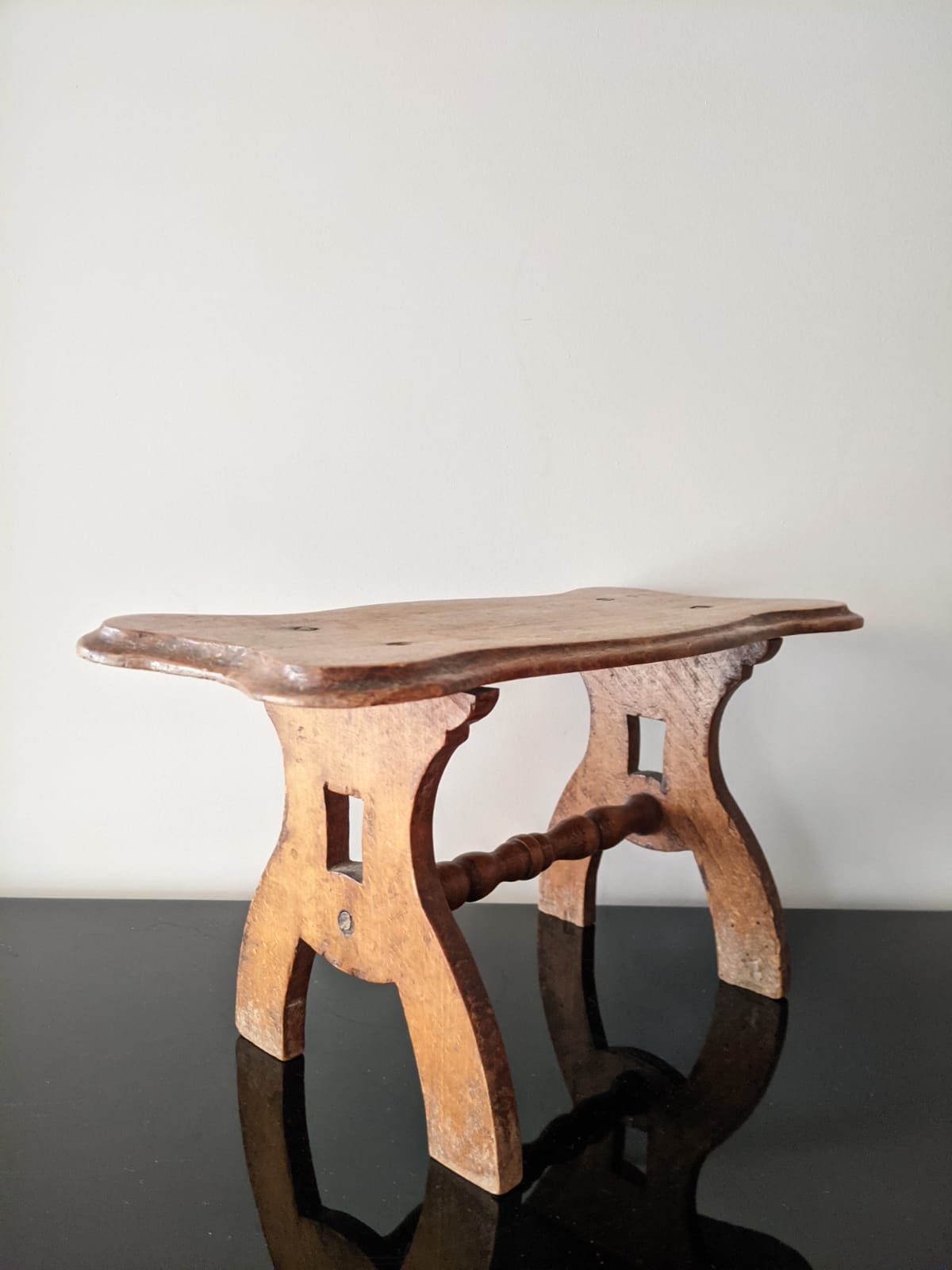 Antique wooden foot rest