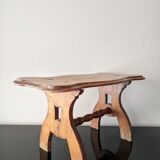 Repose-pied en bois ancien