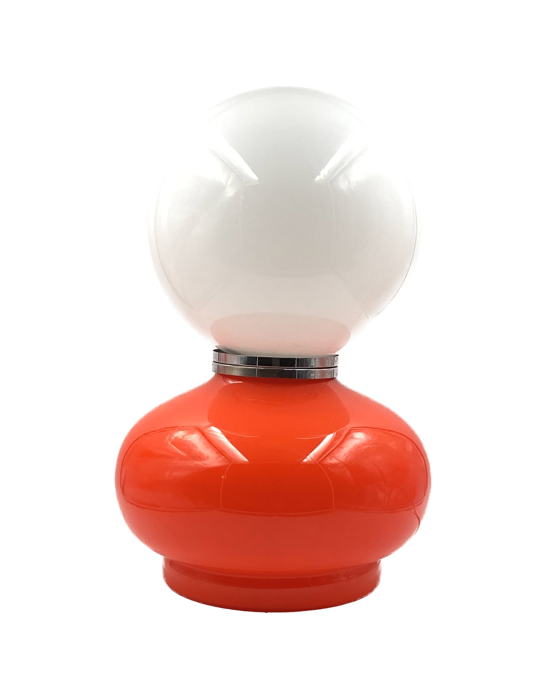 Space age red murano glass table lamp, 1970s