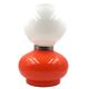 Space age red murano glass table lamp, 1970s