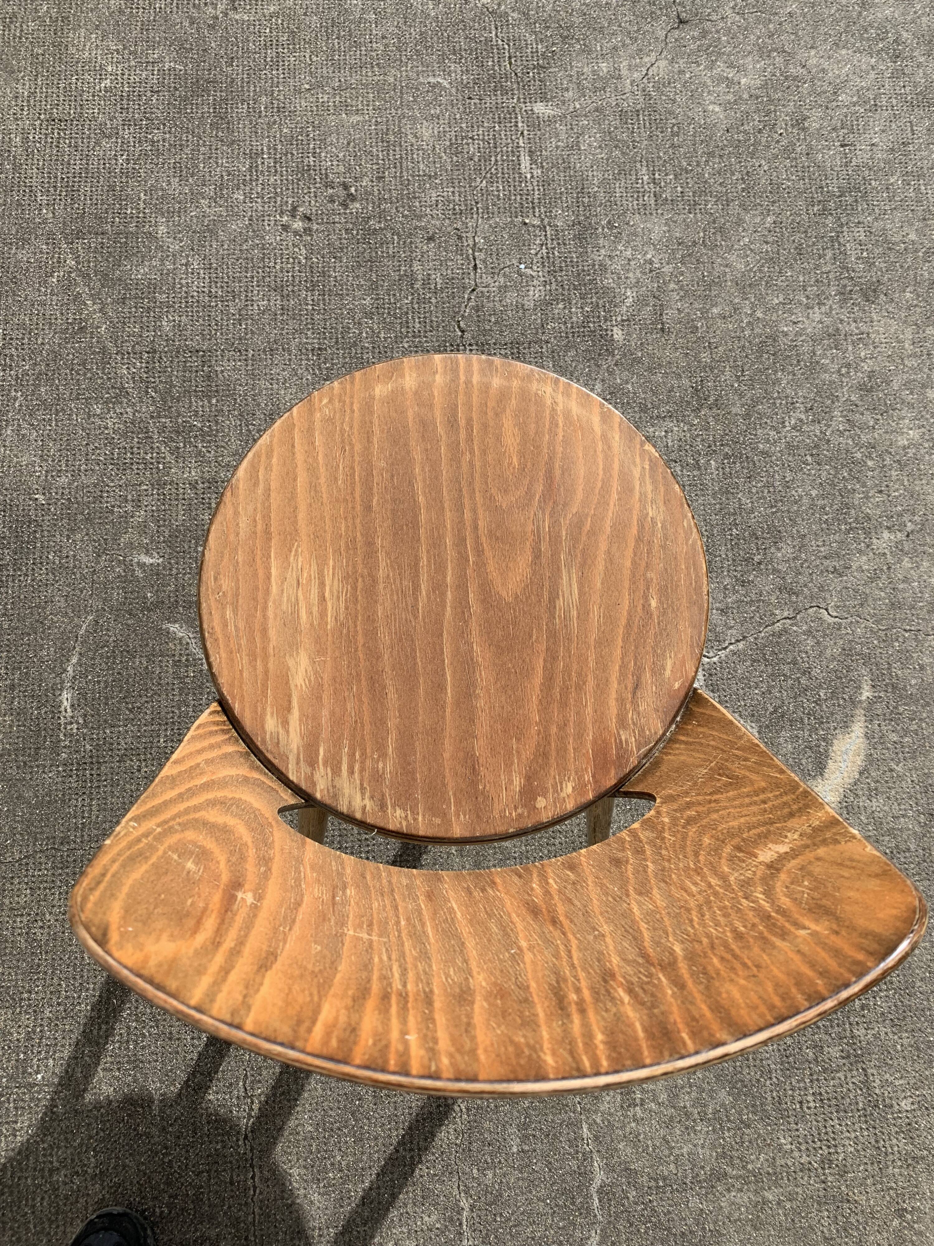 Ensemble de 4 chaises de bistrot baumann