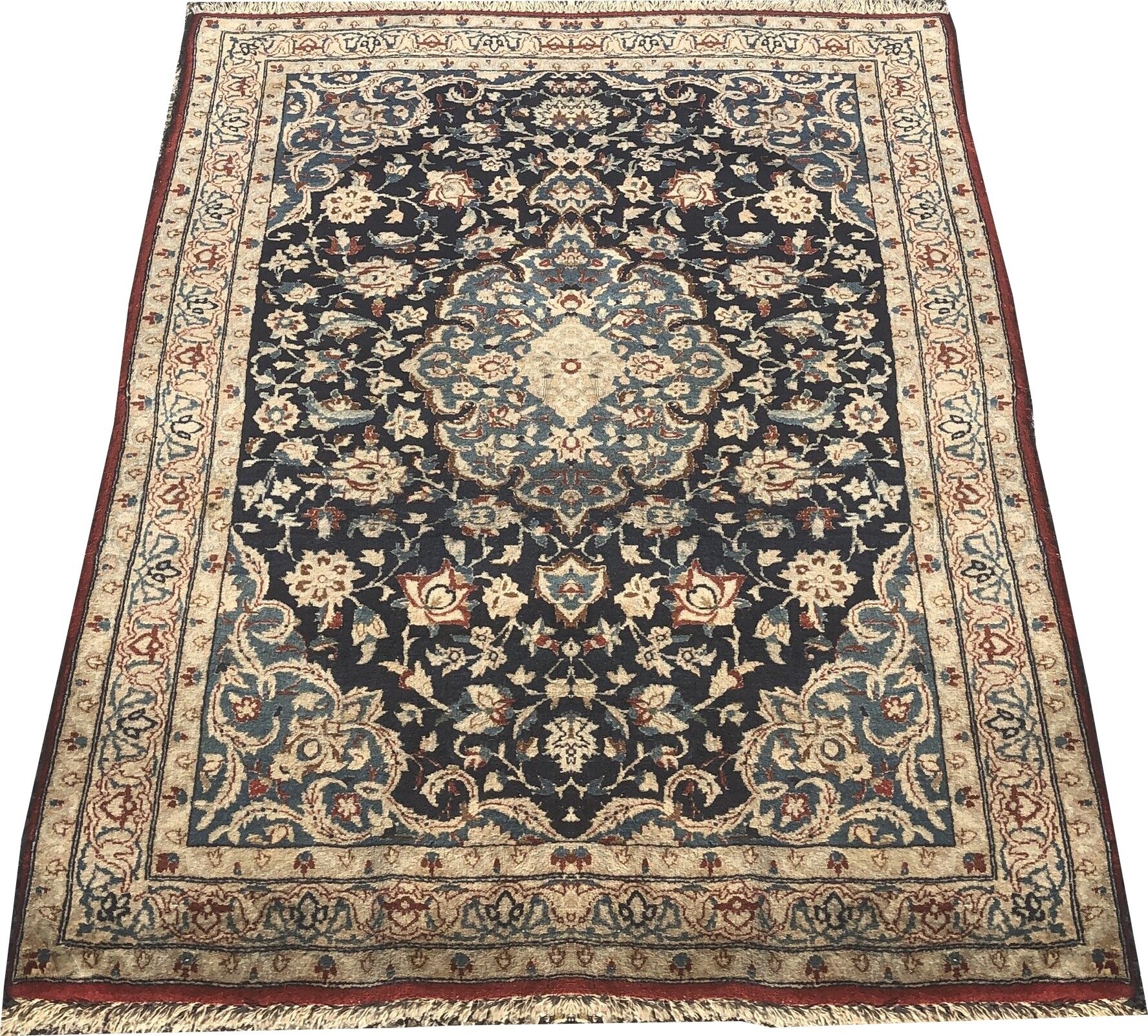 Oriental persian carpet iran nain tudeshk 80x120cm