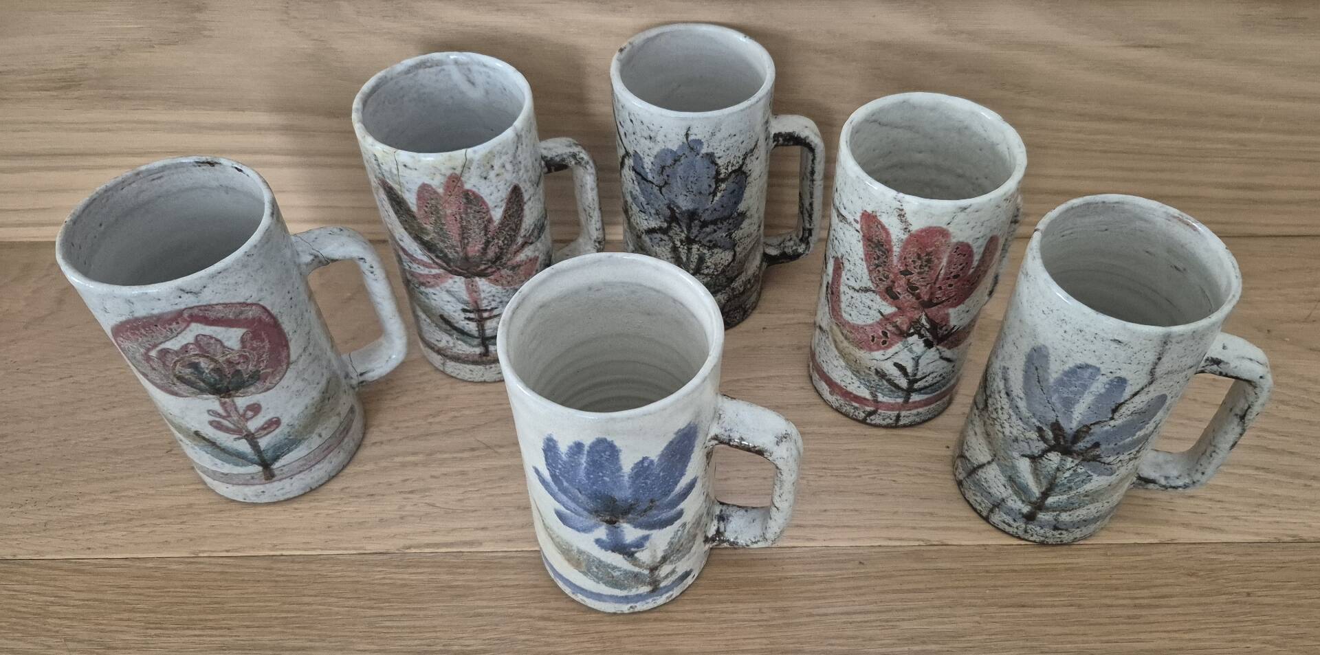 Serie de 6 chopes Gustave Raynaud