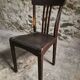 Set of 4 antique French bistro chairs Stella, circa 1900–1920.
