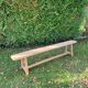 Solid oak farmhouse bench