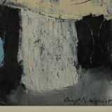 Bengt Nordquist, Composition, Oil on Canvas, 1963, Framed