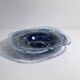 Bohemian fruit bowl glass 1980s space swirl
