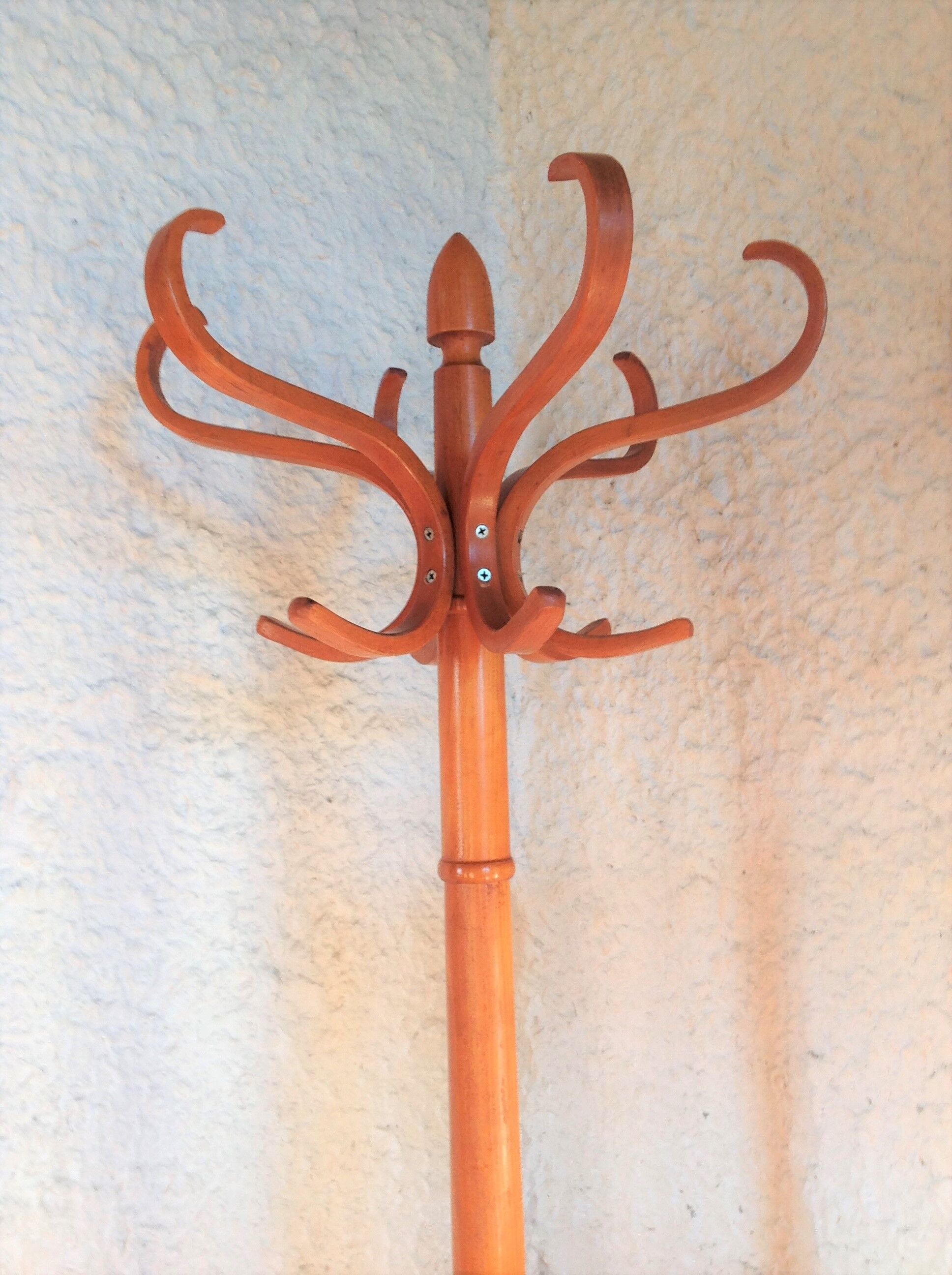 Coat rack with six heads in curved wood Baumann / vintage 50s-60s